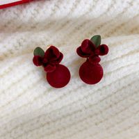 1 Paire Pastorale Style Simple Fleur Alliage Résine Boucles D'oreilles main image 5