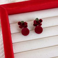 1 Pair Pastoral Simple Style Flower Alloy Resin Ear Studs main image 9