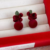 1 Pair Pastoral Simple Style Flower Alloy Resin Ear Studs main image 8