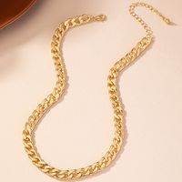 Retro Solid Color Gold Plated Alloy Wholesale Necklace main image 6