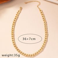 Retro Solid Color Gold Plated Alloy Wholesale Necklace sku image 1