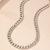 Retro Solid Color Gold Plated Alloy Wholesale Necklace main image 9