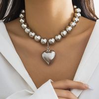 Glam Übertrieben Geometrisch Ccb Künstliche Perle Perlen Überzug Valentinstag Frau Halskette main image 5