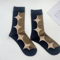 Femmes Style Simple Bloc De Couleur Coton Crew Socks Une Paire sku image 1