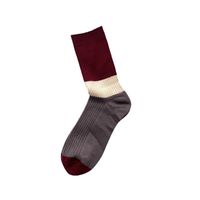 Women's Simple Style Color Block Polyester Crew Socks A Pair main image 5