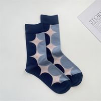 Women's Simple Style Color Block Cotton Crew Socks A Pair sku image 3