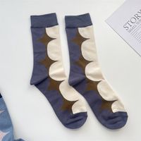 Women's Simple Style Color Block Cotton Crew Socks A Pair sku image 2