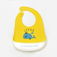Cute Animal Cartoon Stripe Edible Silicon Bib Baby Accessories sku image 8