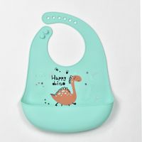 Cute Animal Cartoon Stripe Edible Silicon Bib Baby Accessories sku image 23