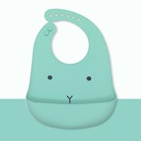 Cute Animal Cartoon Stripe Edible Silicon Bib Baby Accessories sku image 5