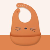 Cute Animal Cartoon Stripe Edible Silicon Bib Baby Accessories sku image 4
