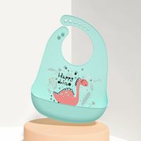 Cute Cartoon Dinosaur Cat Silica Gel Bib Baby Accessories sku image 21