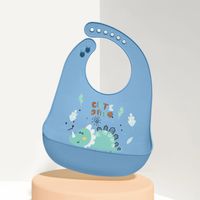 Cute Cartoon Dinosaur Cat Silica Gel Bib Baby Accessories sku image 29