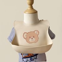 Cute Bear Silica Gel Burp Cloths Baby Accessories main image 2