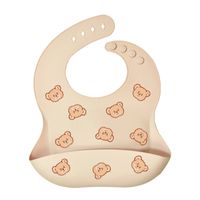 Cute Bear Silica Gel Burp Cloths Baby Accessories sku image 2