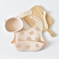 Cute Bear Silica Gel Burp Cloths Baby Accessories sku image 6