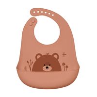 Cute Bear Silica Gel Burp Cloths Baby Accessories sku image 1