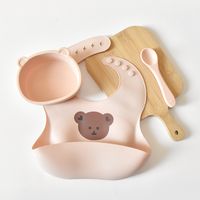 Cute Bear Silica Gel Burp Cloths Baby Accessories sku image 11