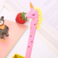 1 Piece Unicorn Class Learning Graduation Plastic Cute Pastoral Gel Pen sku image 1