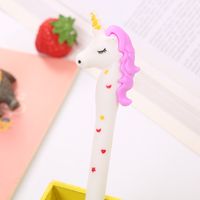 1 Piece Unicorn Class Learning Graduation Plastic Cute Pastoral Gel Pen sku image 3