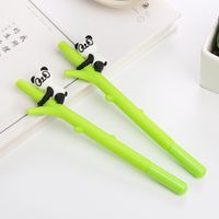 1 Piece Panda Bamboo Class Learning Daily Plastic Cute Pastoral Gel Pen sku image 1