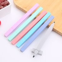 1 Jeu Couleur Unie Classer Apprentissage Plastique Mignon Stylo Fluorescent main image 5