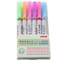 1 Set Solid Color Class Learning Graduation Plastic Cute Fluorescent Pen main image 3