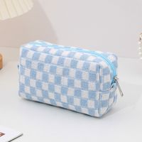 Cute Vintage Style Plaid Polyester Square Makeup Bags main image 2