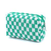 Cute Vintage Style Plaid Polyester Square Makeup Bags sku image 6