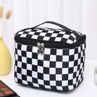 Vintage Style Plaid Polyester Square Makeup Bags main image 4