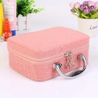 Vintage Style Leopard Pu Leather Square Makeup Bags main image 5