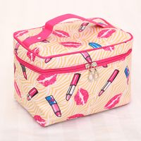 Basic Color Block Polyester Square Makeup Bags main image 3