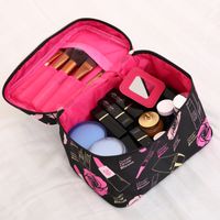 Basic Color Block Polyester Square Makeup Bags main image 2