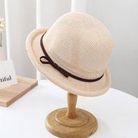 Women's Elegant Lady Simple Style Solid Color Bowknot Crimping Fedora Hat sku image 1