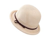 Women's Elegant Lady Simple Style Solid Color Bowknot Crimping Fedora Hat main image 2