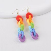 1 Pair Cute Colorful Cloth Drop Earrings main image 2