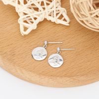 1 Pair Sweet Solid Color Plating Sterling Silver Gold Plated Drop Earrings main image 7