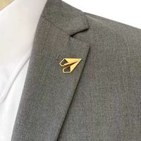 Simple Style Paper Airplane Stainless Steel Plating Unisex Brooches main image 2