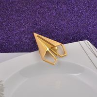 Simple Style Paper Airplane Stainless Steel Plating Unisex Brooches sku image 2