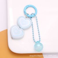 Simple Style Heart Shape Arylic Women's Bag Pendant Keychain sku image 4