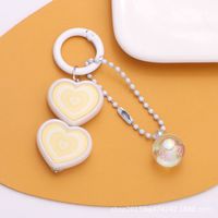 Simple Style Heart Shape Arylic Women's Bag Pendant Keychain sku image 2