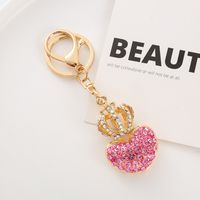 Cute Heart Shape Alloy Women's Bag Pendant Keychain main image 3