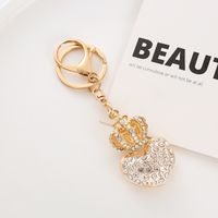 Cute Heart Shape Alloy Women's Bag Pendant Keychain sku image 3