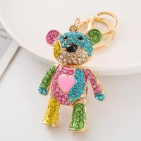 Cute Bear Alloy Unisex Bag Pendant Keychain main image 2