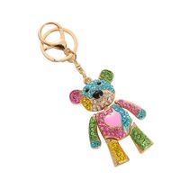 Cute Bear Alloy Unisex Bag Pendant Keychain main image 3