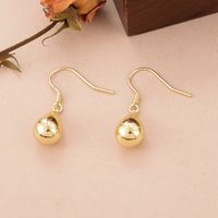 1 Pair Ig Style French Style Water Droplets Plating Copper 14k Gold Plated Drop Earrings main image 5