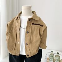 Casual Letter Solid Color Cotton Boys Outerwear main image 1