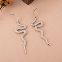 1 Pair Ig Style Snake Copper 18k Gold Plated White Gold Plated Ear Studs sku image 2