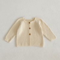 Basic Solid Color Cotton Girls Outerwear sku image 1