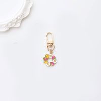 Pastoral Flower Alloy Women's Bag Pendant Keychain main image 3